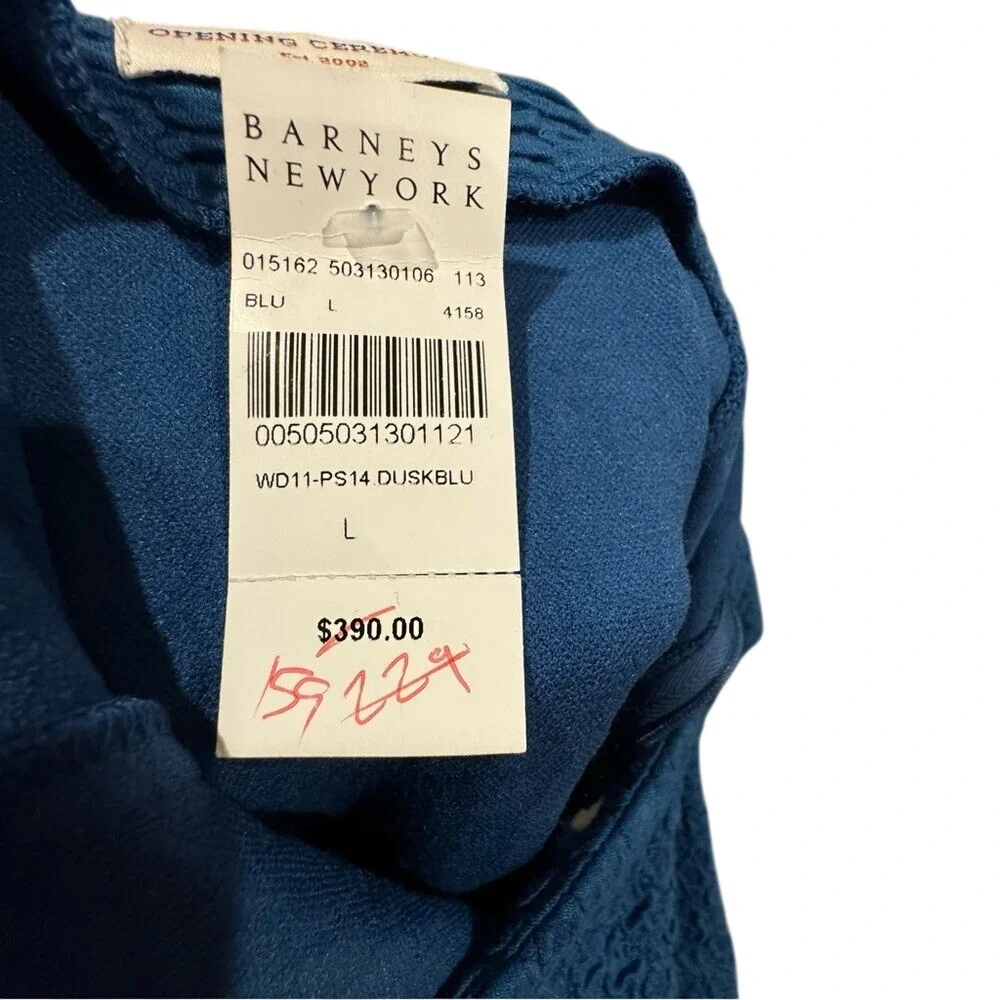 NWT Opening Ceremony, blue minidress, Sleeveless, Cutout‎ back, Size L